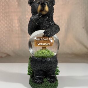 Standing Black Bear – Welcome to Vermont Snowglobe