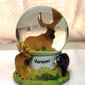 Moose and Black Bear Snowglobe