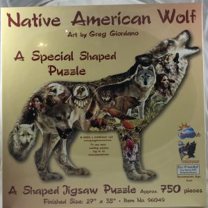 Native American Wolf Shaped 750 pc.