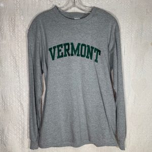 Green and Grey Vermont Long-Sleeve Shirt