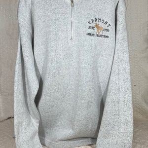 Vermont Salt and Pepper Quarter Zip Sweatshirt