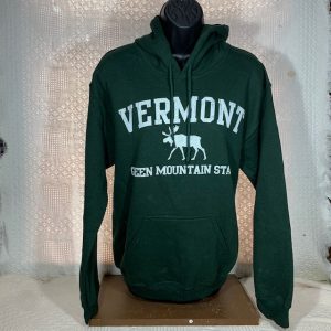 Vermont Green Mountain Moose Hooded Sweatshirt