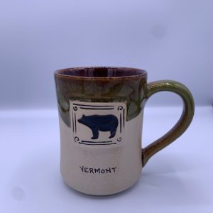 Half Glazed Bear Ceramic Mug