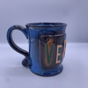 Vermont Abstract License Plate Mug