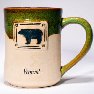 Half Glazed Bear Ceramic Mug