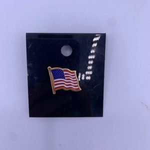 Waving American Flag Pin