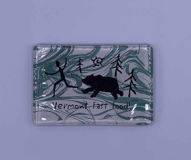 Vermont Fast Food Bear Magnet
