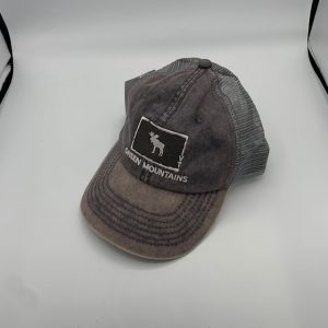 Vermont Moose in Square Mesh Hat