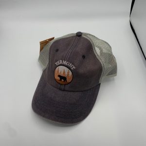 Vermont Bear in Woods Mesh Hat