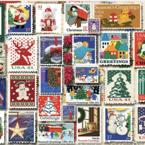 Christmas Stamps Puzzle 1000 pc.