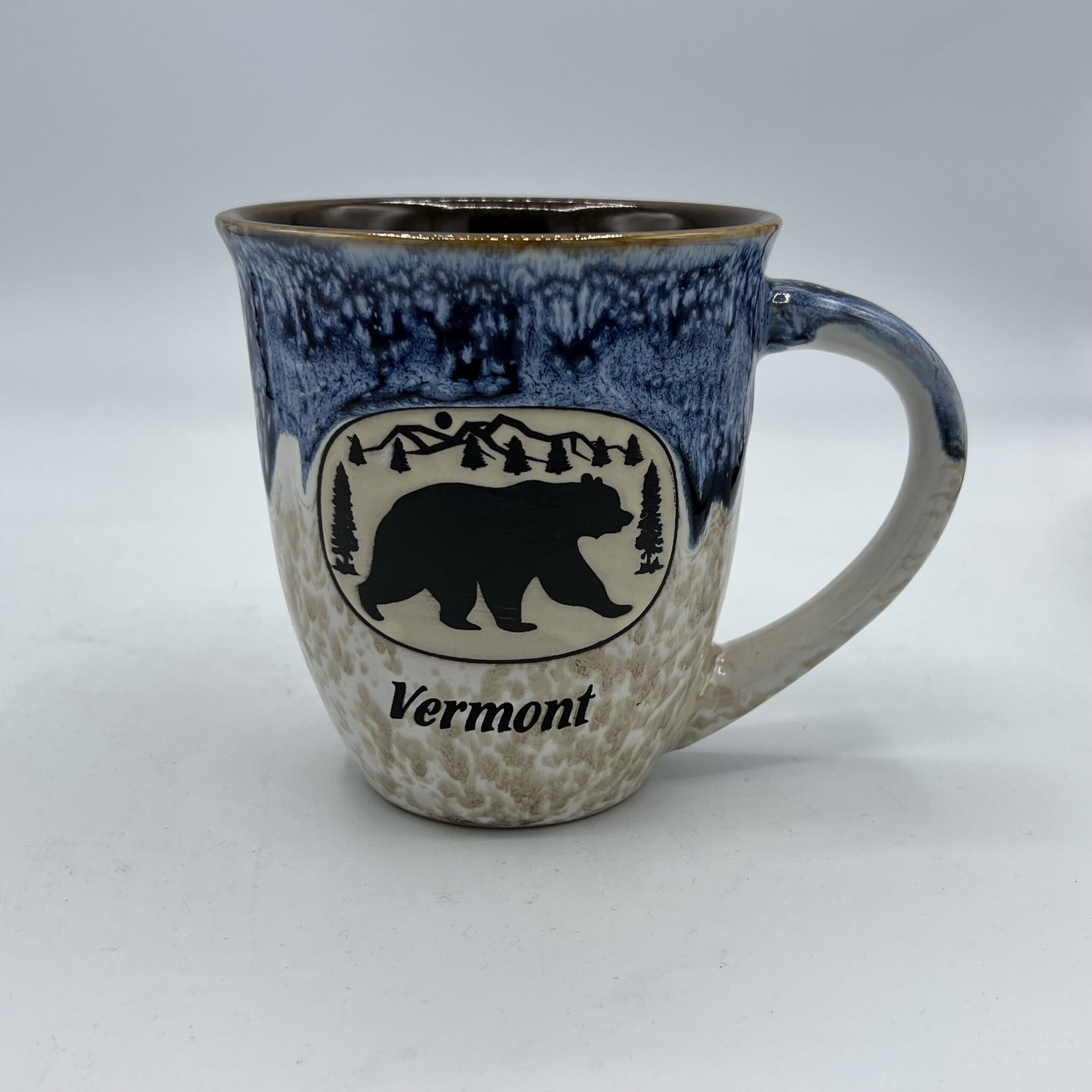 Vermont Drip Glaze Oval Bear Mug • Weston Village Store